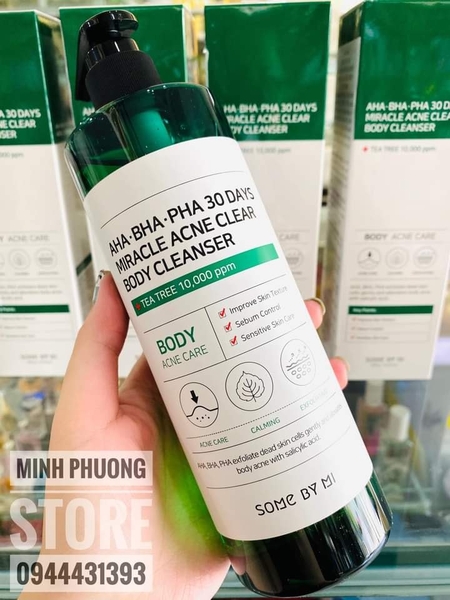 Sữa Tắm Trị Mụn Lưng Some By Mi AHA BHA PHA 30 Days Miracle Acne Body Cleanser