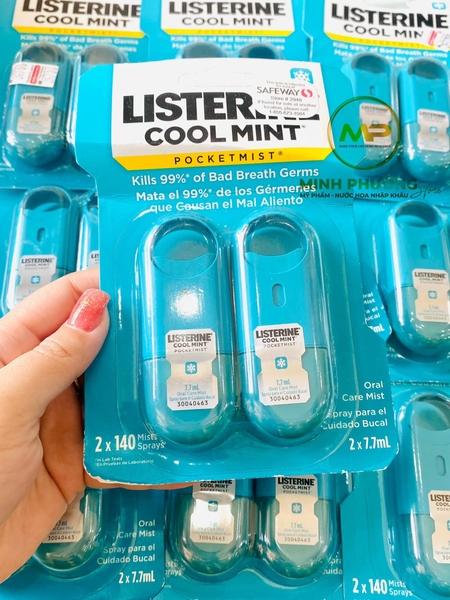 Xịt thơm miệng LISTERIN Cool Mint Pocket Mist