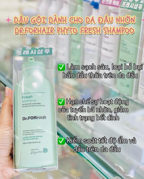 Dầu Gội Dành Cho Da Đầu Nhờn Dr.FORHAIR PHYTO FRESH SHAMPOO