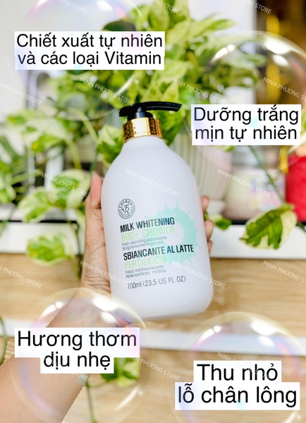 Sữa tắm THERON MILK WHITENING SỮA TẮM TRẮNG DA