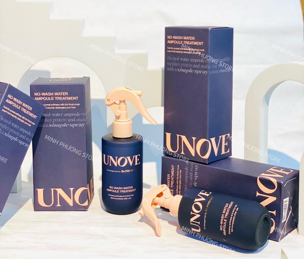 TINH CHẤT XỊT DƯỠNG PHỤC HỒI TÓC UNOVE NO WASH WATER AMPOULE TREATMENT 200ML