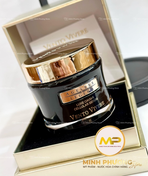 Serum Chống Lão Hoá Da Trứng Cá Tầm Vento Vivere Luxe Caviar Cellular Serum Thụy Sĩ