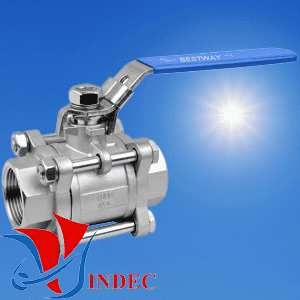 Van Bi Inox 304 1000 PSI Nối Ren 3 Thân