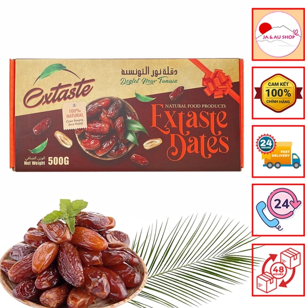 Chà là khô quả rời Extaste Dates Deglet Nour Tunisia 500g
