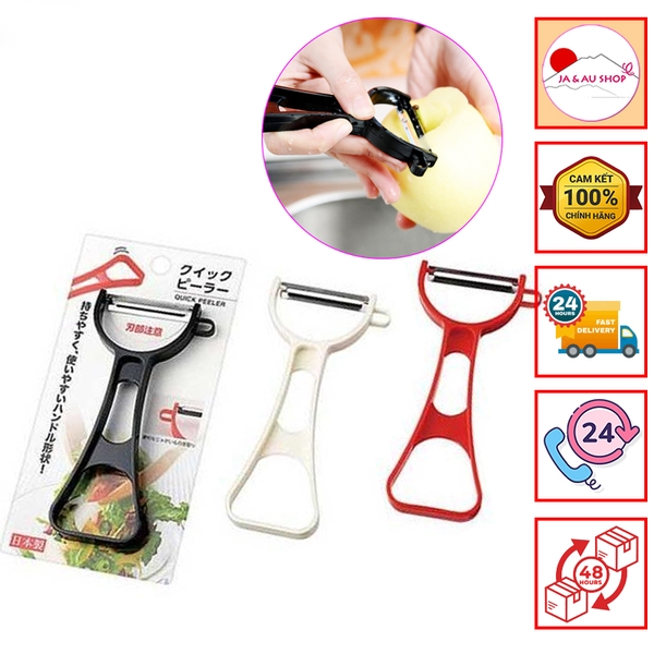Dao nạo củ quả lưỡi xoay nhiều màu - Nhật Bản