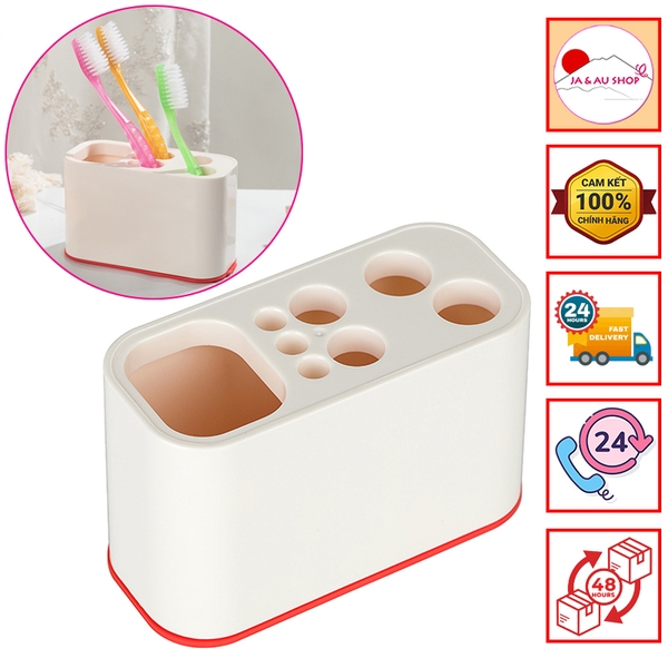 Giá cắm bàn chải, kem đánh răng Sanada