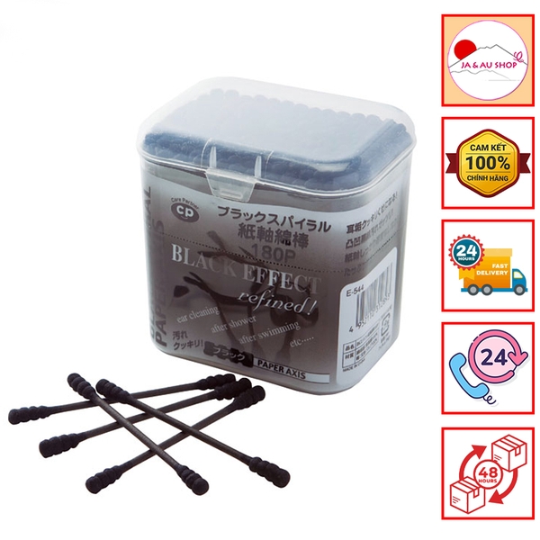Hộp 180 bông ngoáy tai kháng khuẩn (đầu xoắn ốc)