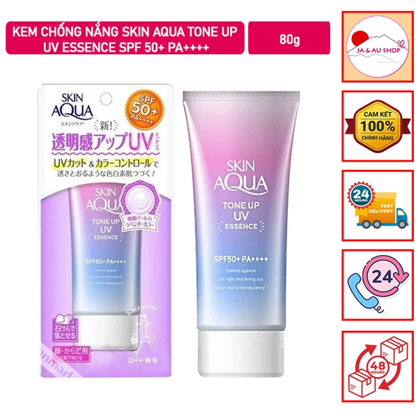 Kem Chống Nắng Skin Aqua Tone Up UV Essence SPF 50+ PA++++ Nhật Bản