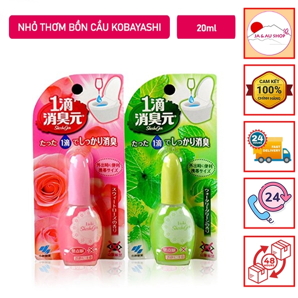 Nhỏ thơm bồn cầu Iteki Shoshugen Kobayashi 20ml Nhật Bản