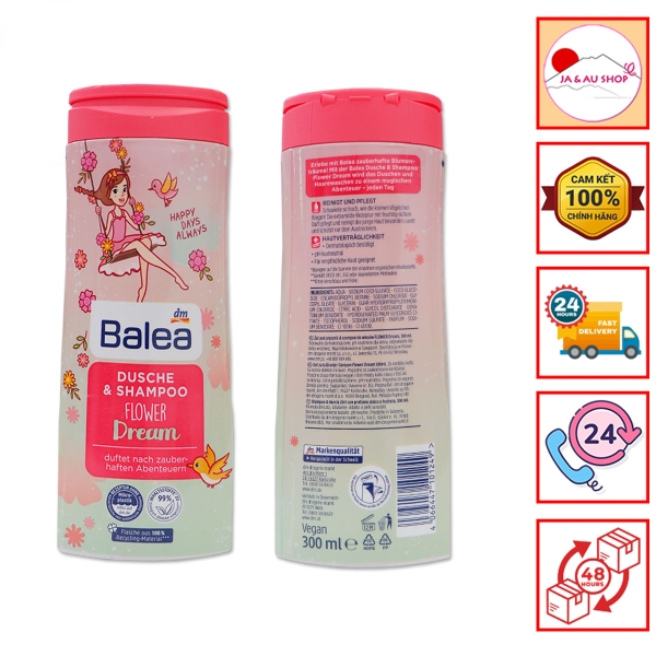 Sữa tắm gội trẻ em Balea cho bé gái 300ml