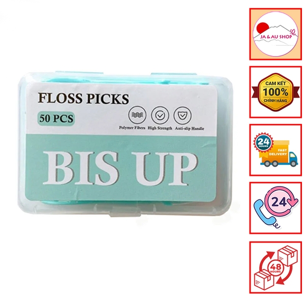 Tăm chỉ nha khoa Bis Up Hàn Quốc - Hộp 50 chiếc