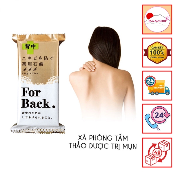 Xà phòng tắm giảm mụn lưng For Back Medicated Soap Pelican