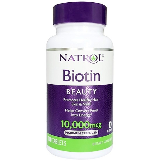 TPCN Natrol Biotin Beauty 10000Mg (100 Viên)