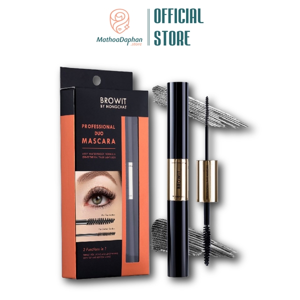 Chuốt Mi Hai Đầu Browit By Nongchat Professional Duo Mascara #Sexy Black