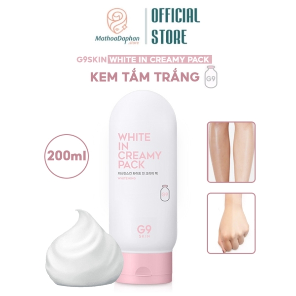 Dưỡng thể G9 White In Creamy Pack 200Ml