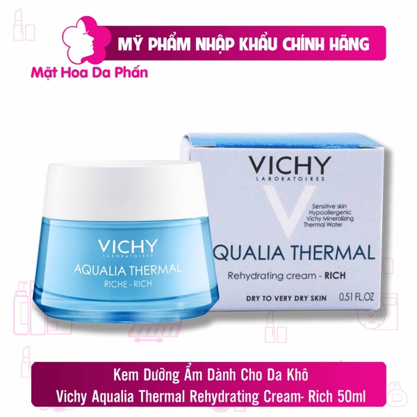 Kem Dưỡng Vichy Aqualia Thermal Rehydrating Cream- Riche 50ml