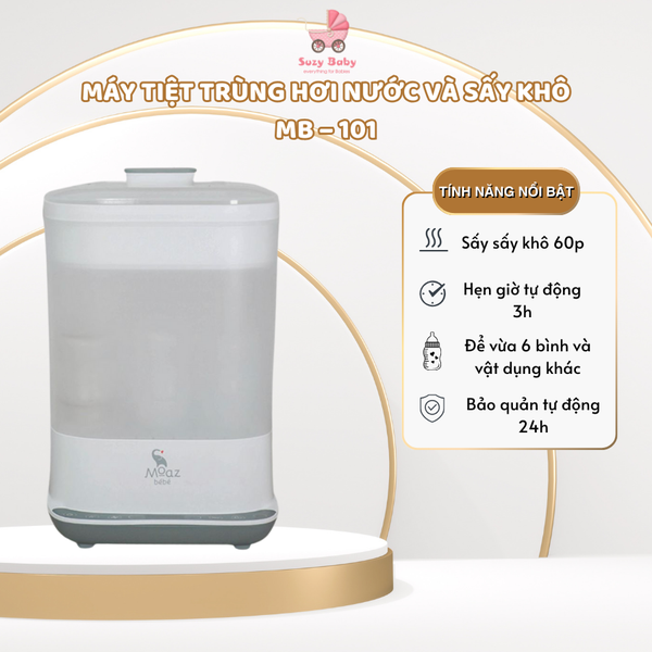 Máy tiệt trùng hơi nước và sấy khô Moaz BéBé MB – 101
