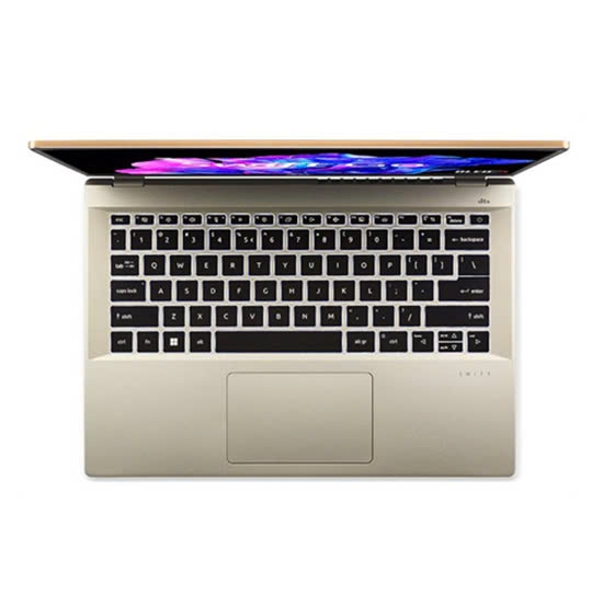 Laptop Acer Swift Go 14 SFG14 71 74CP CPU i7-13700H RAM 16GB LPDDR5x  SSD 512GB PCIe VGA Onboard QHD 2K8 OLED, 100% DCI-P3 Win11