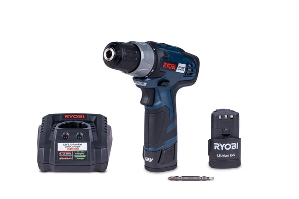 MÁY KHOAN VẶN VÍT DÙNG PIN 12V RYOBI BD-120C 2B - HÀNG CHÍNH HÃNG