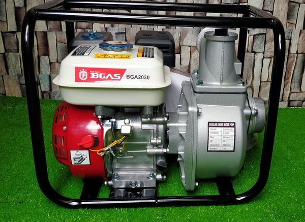 MÁY BƠM NƯỚC CHẠY XĂNG 6.5 HP BGAS BGA2030 - HÀNG CHÍNH HÃNG