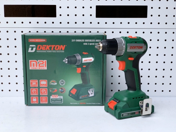 MÁY KHOAN VÍT DÙNG PIN 21V 50Nm SỬ DỤNG CHÂN PIN PHỔ THÔNG DEKTON M21-D1050BL - HÀNG CHÍNH HÃNG