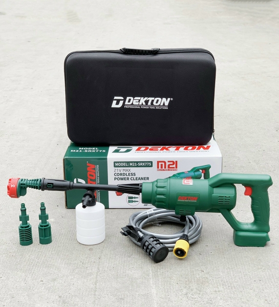 MÁY XỊT RỬA XE DÙNG PIN 21V DEKTON M21-SRX775 - HÀNG CHÍNH HÃNG