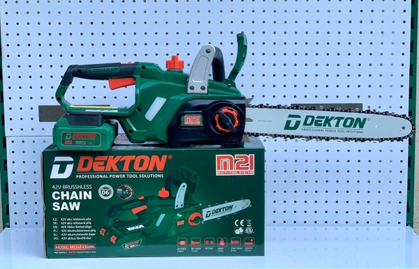 MÁY CƯA XÍCH DÙNG PIN 42V 14 DEKTON M21X2-CS14BL - HÀNG CHÍNH HÃNG