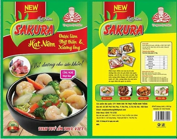 Hạt nêm Sakura 900G