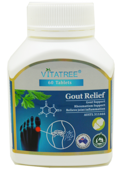 Viên uống hỗ trợ giảm gout Vitatree Gout Relief 60 viên