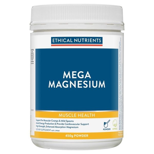 Bột uống bổ sung Magie Ethical Nutrients Mega Magnesium vị Citrus
