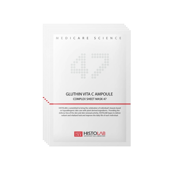 Mặt nạ dưỡng trắng Histolab Gluthin Vita C Ampoule Complex Sheet Mask 47
