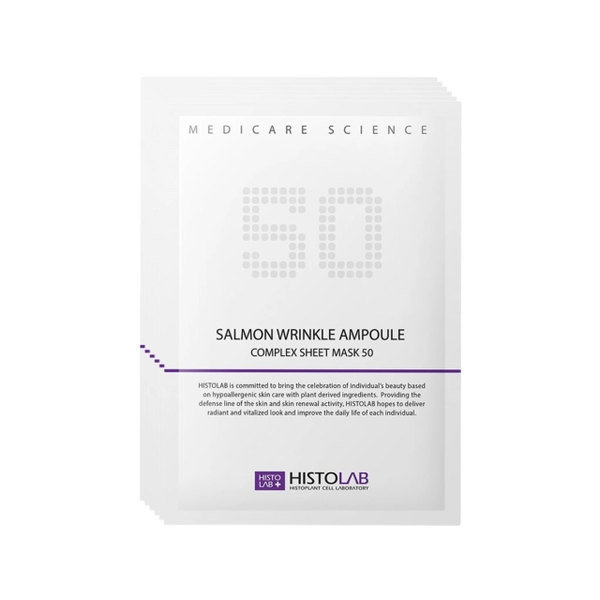 Mặt nạ chống lão hóa Histolab Salmon Wrinkle Ampoule Complex Sheet Mask 50
