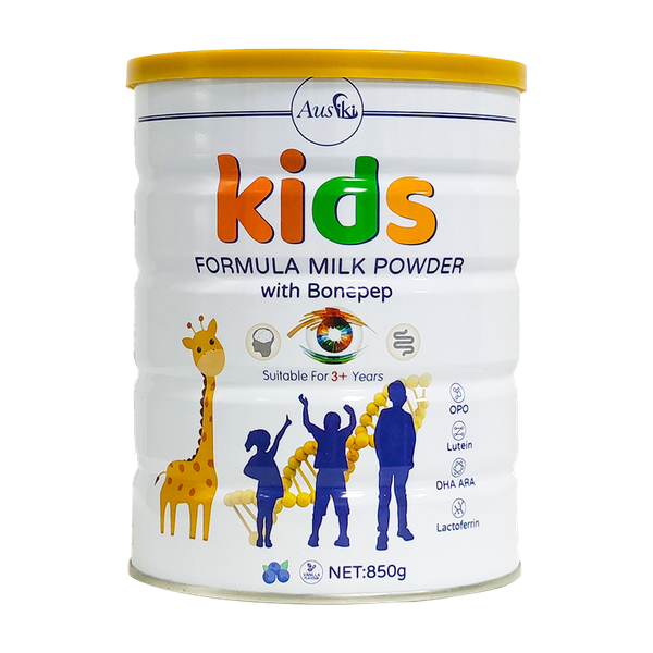 Sữa bột trẻ em Ausiki Kids Formula Milk Power with Bonepep 850g