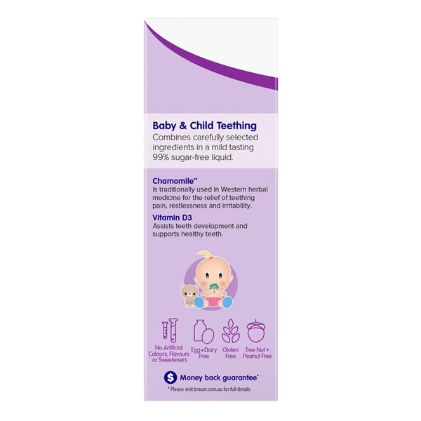 Siro giảm đau khi mọc răng Brauer Baby & Child Teething 100ml