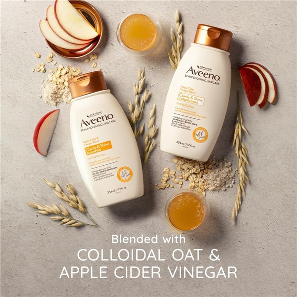 Dầu xả cho tóc xỉn màu Aveeno Apple Cider Vinegar Clarifying Conditioner For Dull Hair