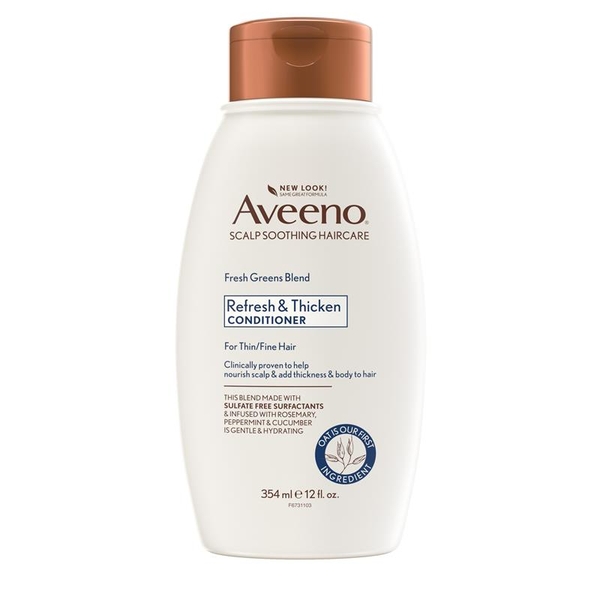 Dầu xả cho tóc mỏng Aveeno Fresh Greens Blend Natural Volumising Conditioner For Fine Hair