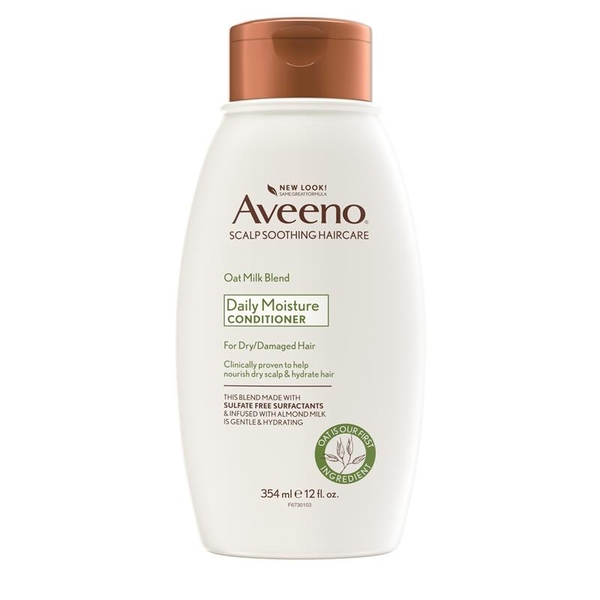 Dầu xả cho tóc khô và hư tổn Aveeno Oat Milk Blend Moisturising Conditioner For Dry & Damaged Hair