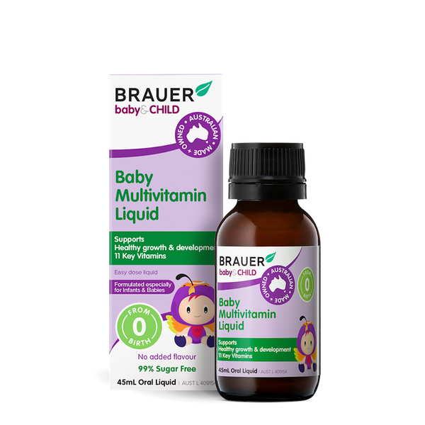 Si-rô vitamin tổng hợp cho trẻ sơ sinh Brauer Baby & Kids Liquid Multivitamin for Infants