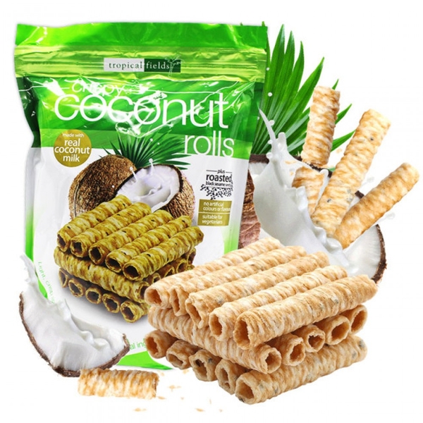 Bánh ống dừa Crispy Coconut Rolls 285g