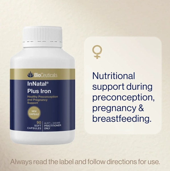 Viên uống vi khoáng tổng hợp cho mẹ bầu Bioceuticals InNatal Plus Iron 90 viên