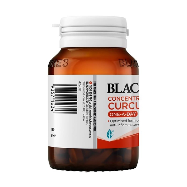Viên uống tinh chất nghệ Blackmores Concentrated Curcumin One A Day 60 viên