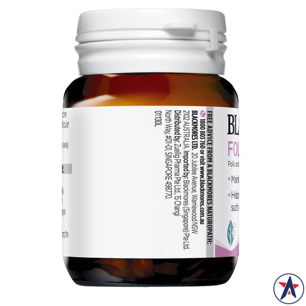 Bổ sung Axit Folic cho bà bầu Blackmores Folate 500mg 90 viên