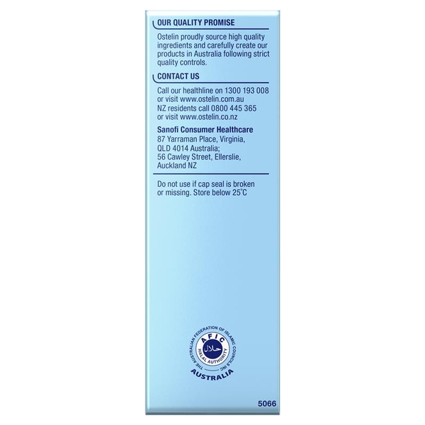 Canxi Ostelin Calcium Vitamin D3 cho bé dạng nước Kids Milk Úc 90ml