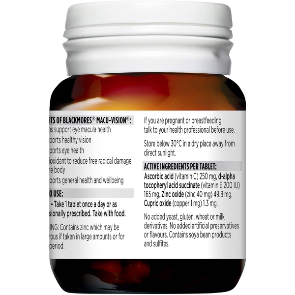 Viên uống bổ mắt Blackmores Macu Vision của Úc