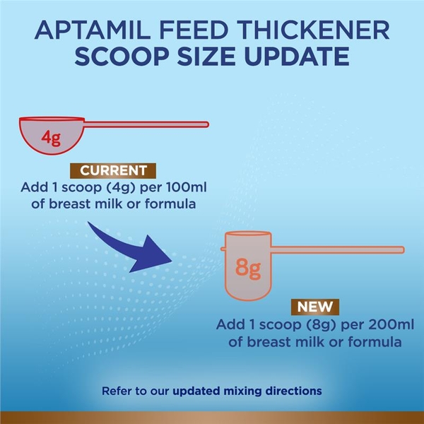 Bột Aptamil Feed Thickener làm đặc sữa cho bé của Úc 380g