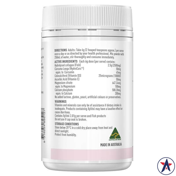 Bột collagen hỗ trợ cơ Healthy Care Beauty Collagen + Muscle Support 120g