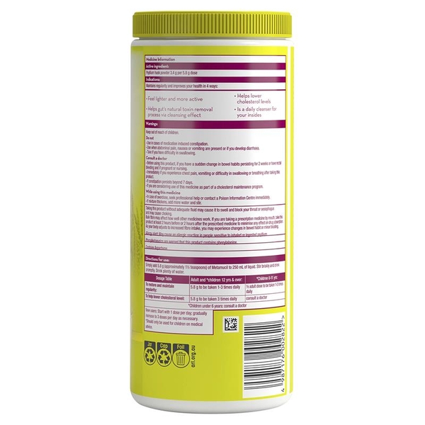 Bột Metamucil bổ sung chất xơ Lemon Lime Smooth