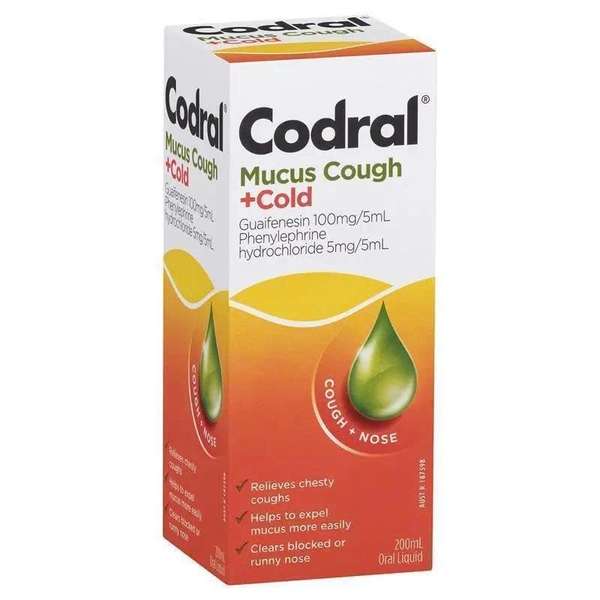 Siro trị cảm cúm Codral Mucus Cough & Cold