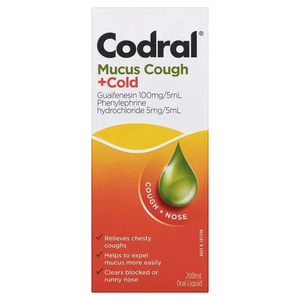 Siro trị cảm cúm Codral Mucus Cough & Cold