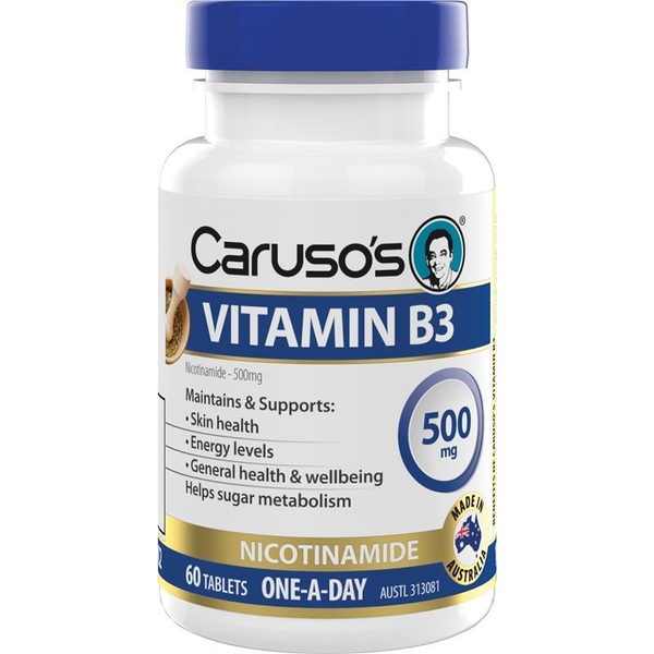 Viên uống bổ sung Vitamin B3 Caruso's Vitamin B3 500mg 60 viên